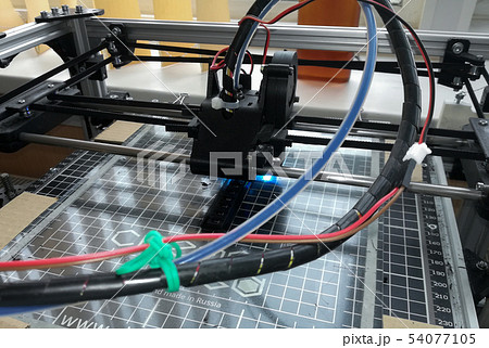 3d printer prints details. work at the factory 3d printer prints details. work at the factory 54077105