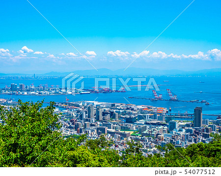 布引ハーブ園と神戸の街並 布引ハーブ園と神戸の街並 54077512