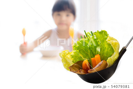 kids eating healthy food in kindergarten, nursery kids eating healthy food in kindergarten, nursery 54079381