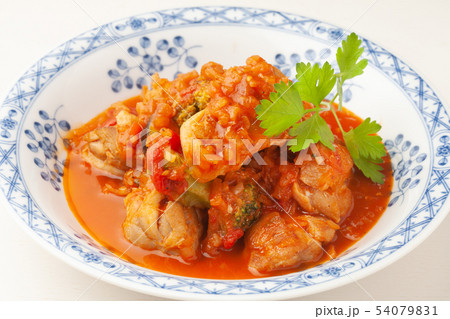 鶏肉のトマト煮 鶏肉のトマト煮 54079831
