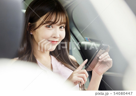 自動車 ビジネスウーマン ビジネス 54080447
