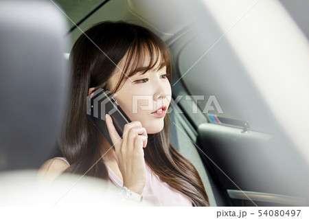 自動車 ビジネスウーマン ビジネス 54080497