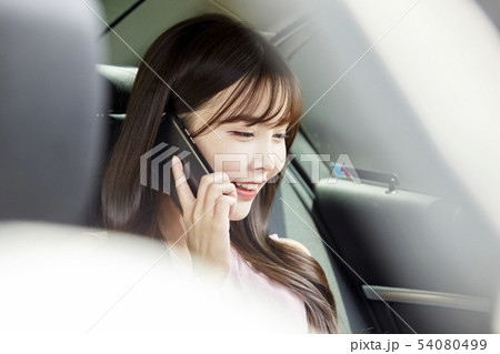 自動車 ビジネスウーマン ビジネス 54080499