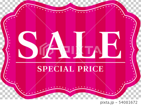 SALE_セール_SIGN_アンティーク_ピンクストライプ_1 54081672