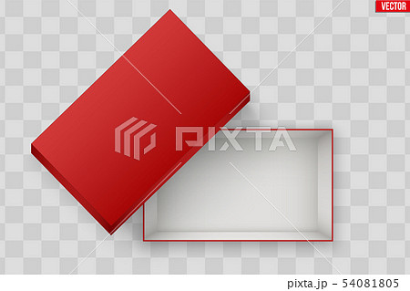 Blank of Open Red Shoe Box 54081805
