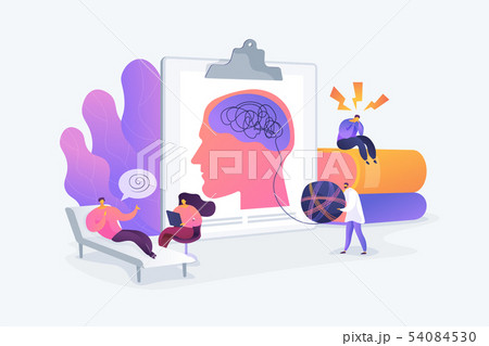 Psychologist service concept vector illustration 54084530