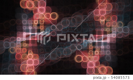 Abstract background of cells and circles 54085573