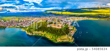 Samuels Fortress and Plaosnik at Ohrid in North Macedonia 54085634