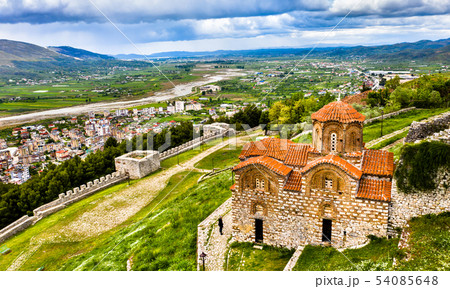 Holy Trinity Church at the Berat Citadel in Albania 54085648