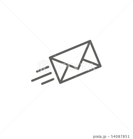 Email marketing campaigns icon - flying envelope Email marketing campaigns icon - flying envelope 54087851
