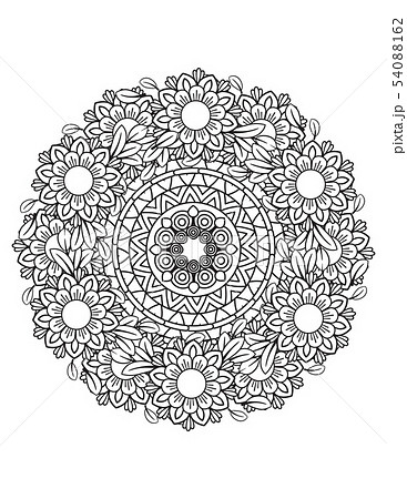 Floral Mandala Pattern Floral Mandala Pattern 54088162