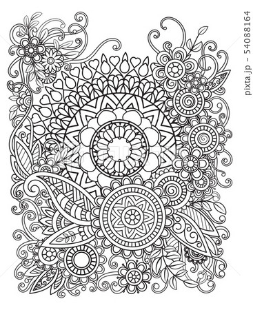 Floral Mandala Pattern 54088164