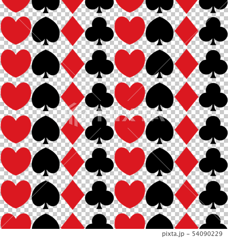 Playing Cards Seamless Pattern Horizontal Line 54090229
