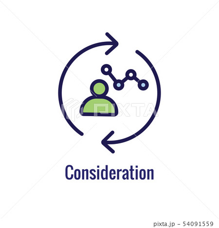 New Business Process Icon, Consideration phase 54091559