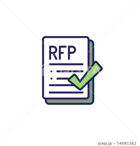 RFP Icon - request for proposal concept or idea 54091562