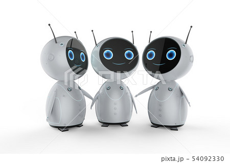 Group of cute robots Group of cute robots 54092330
