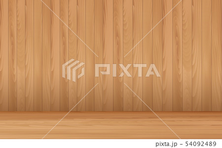blank wooden studio room background 54092489