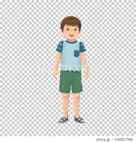 Summer boy illustration 54092766