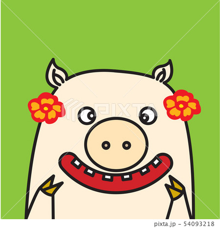 豚 家畜 動物のイラスト素材