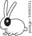 ウサギ 顔 家畜 54093251