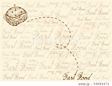 Hand Drawn Background of Whole Grain Bread Hand Drawn Background of Whole Grain Bread 54093471