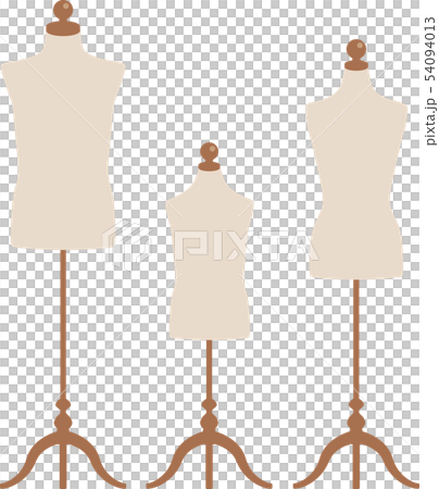 アパレル_torso_トルソー_イラスト_family_家族_親子_ベージュ 54094013