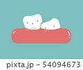 Wisdom tooth cartoon, dental concept. 54094673