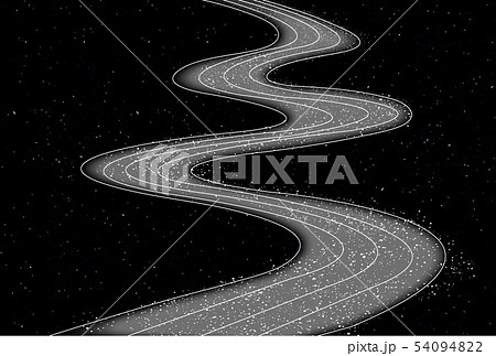 七夕 天の川 空 背景 のイラスト素材 54094822 Pixta