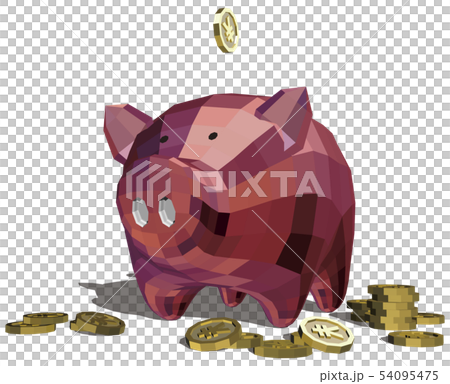 ベクター イラスト デザイン CG ai シンボル 豚の貯金箱 コイン 貯まる 円 切り抜き ベクター イラスト デザイン CG ai シンボル 豚の貯金箱 コイン 貯まる 円 切り抜き 54095475