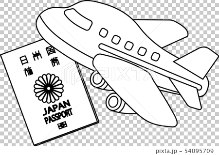 パスポート 旅券 旅行 日本 身分証明書 チケット イラスト パスポート 旅券 旅行 日本 身分証明書 チケット イラスト 54095709