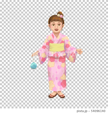 Yukata的女孩例證 Yukata的女孩例證 54096140