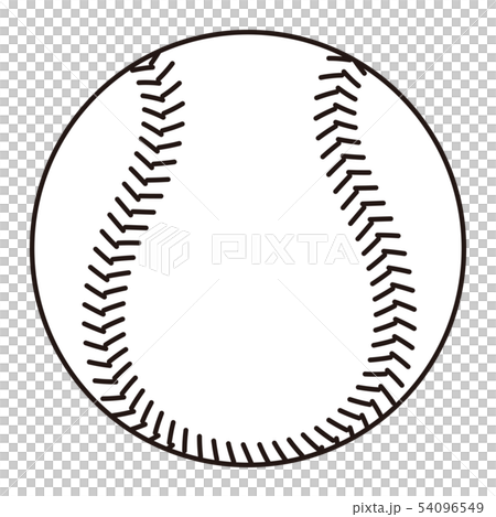 野球のボール Baseball ball イラスト ぬりえ 54096549