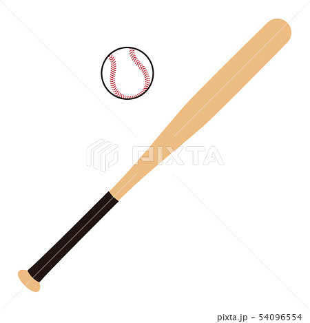 野球のバットとボール Baseball Bat Baseball Ball イラストのイラスト素材
