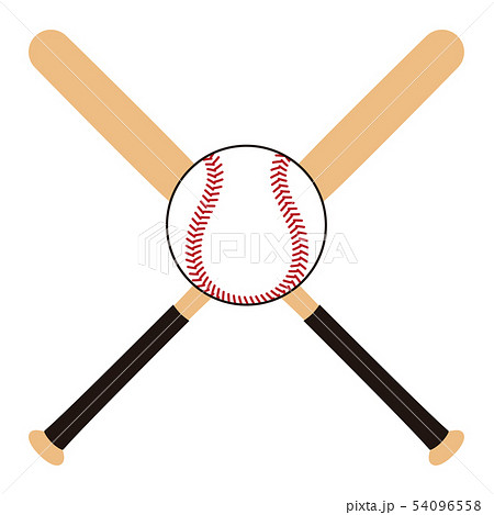 野球のバットとボール Baseball Bat Baseball Ball イラストのイラスト