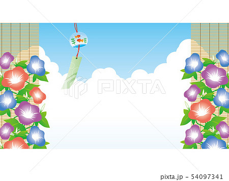 夏の空　アジサイ 54097341