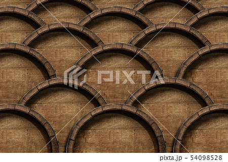 Beautiful old wooden barrels on a creative Beautiful old wooden barrels on a creative 54098528