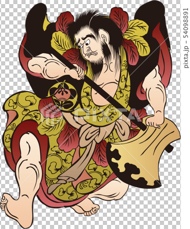 浮世絵 歌舞伎役者 その50のイラスト素材