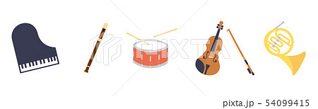 素材-楽器(5種類)2 素材-楽器(5種類)2 54099415