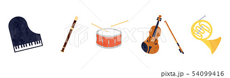 素材-楽器（5種類）2テク 54099416
