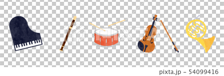 素材-楽器（5種類）2テク 54099416