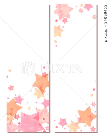 星の短冊フレーム 星の短冊フレーム 54099455