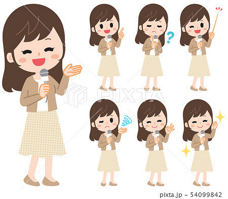 リポーター　イラストセット 54099842