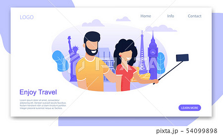 Landing Page Motivating to Enjoy Travel in Summer 54099898