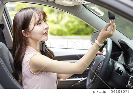 自動車 ビジネスウーマン ビジネス 54103075