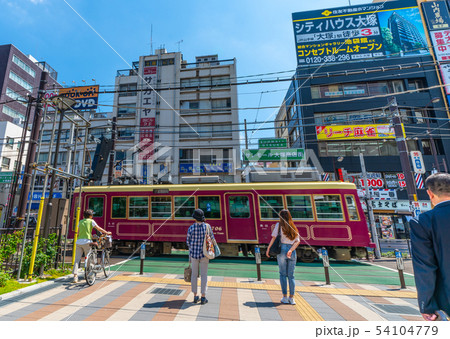 日本の東京都市景観 大塚駅前やサンモール大塚商店街などを望む 日本の東京都市景観 大塚駅前やサンモール大塚商店街などを望む 54104779