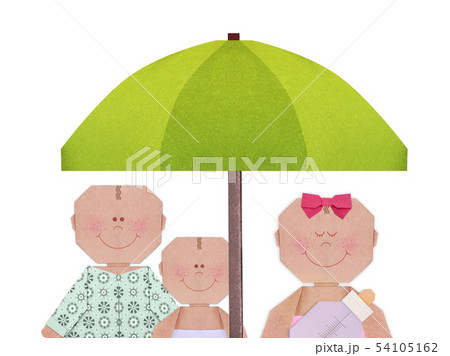 New born baby protection insurance symbol illustration 54105162