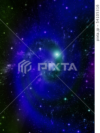 galaxy in a free space. 3D rendering 54105316