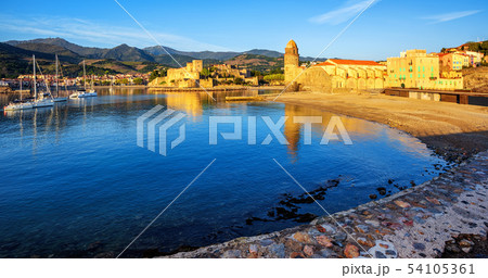 Collioure, France, historical resort town 54105361