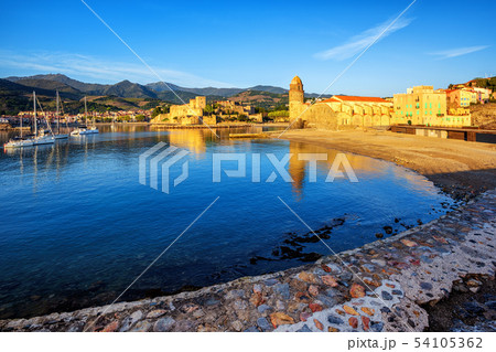 Collioure, France, historical resort town 54105362
