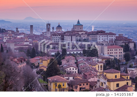 Bergamo historical Old Town, Lombardy, Italy 54105367